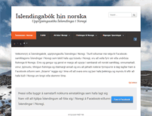 Tablet Screenshot of islendingabok.net